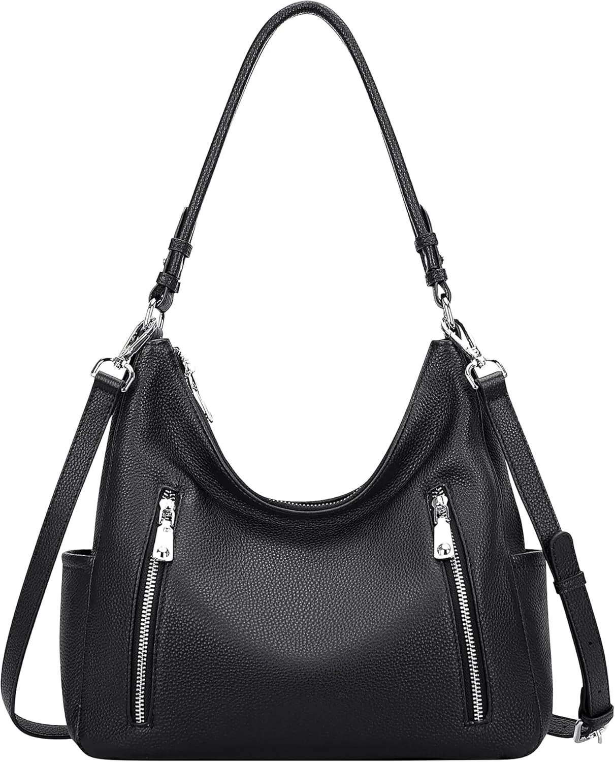 Over Earth Genuine Leather Purses and Handbags for Women Hobo Shoulder Bag Ladies Crossbody Bags Medium