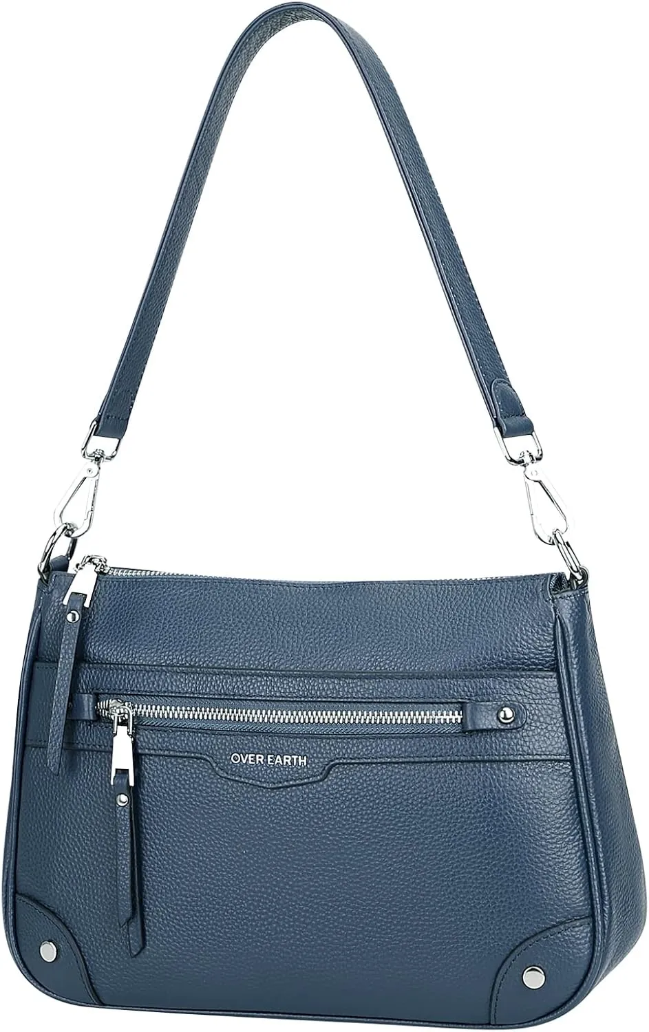 Over Earth Leather Crossbody Bags for Women Small Hobo Purses Ladies Shoulder Bag