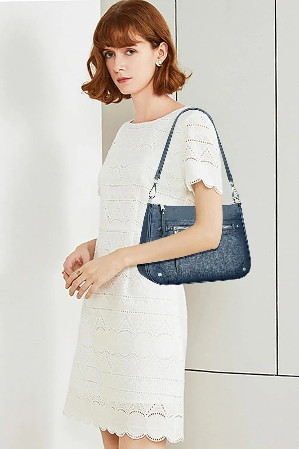 Over Earth Leather Crossbody Bags for Women Small Hobo Purses Ladies Shoulder Bag