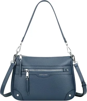 Over Earth Leather Crossbody Bags for Women Small Hobo Purses Ladies Shoulder Bag