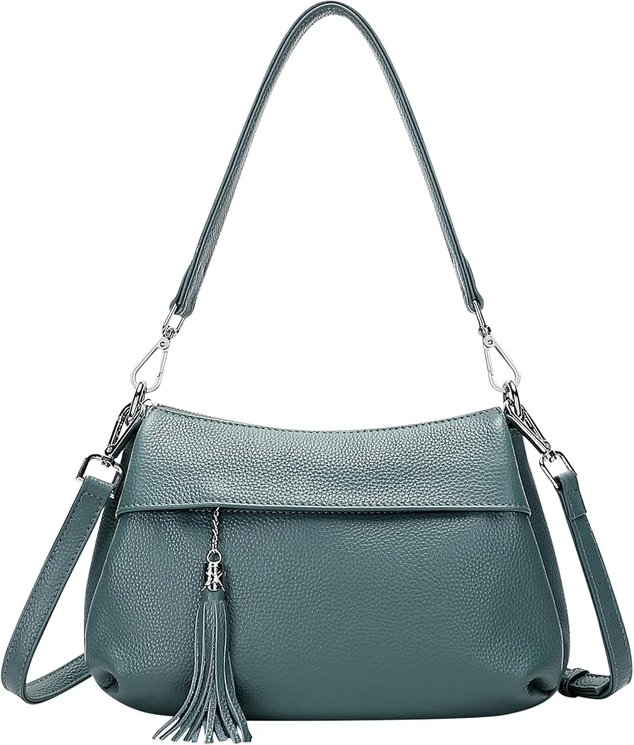 Over Earth Leather Handbags for Women Small Hobo Shoulder Bag Ladies Crossbody Purse