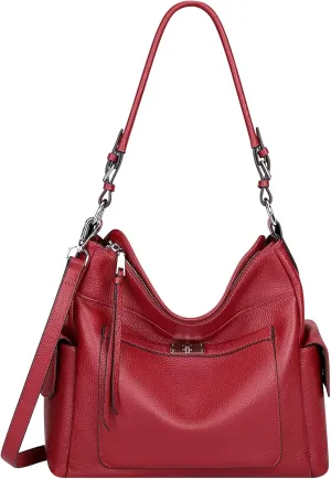 Over Earth Leather Hobo Purses and Handbags for Women Ladies Shoulder Crossbody Purse