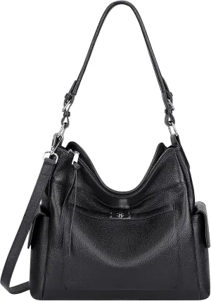 Over Earth Leather Hobo Purses and Handbags for Women Ladies Shoulder Crossbody Purse