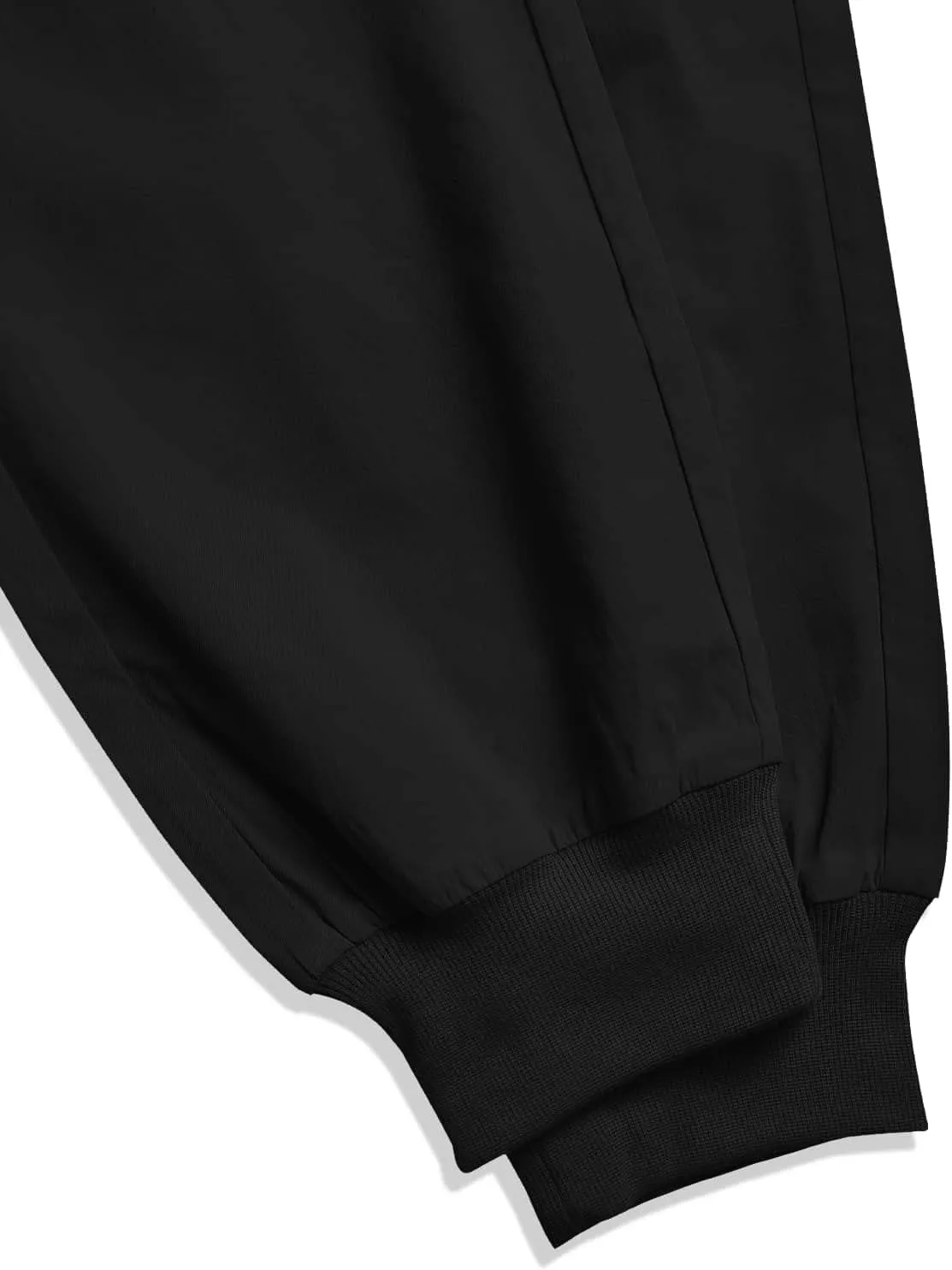 OYOANGLE Men's Casual Drawstring Elastic Waist Flap Pocket Letter Graphic Street Jogger Cargo Pants