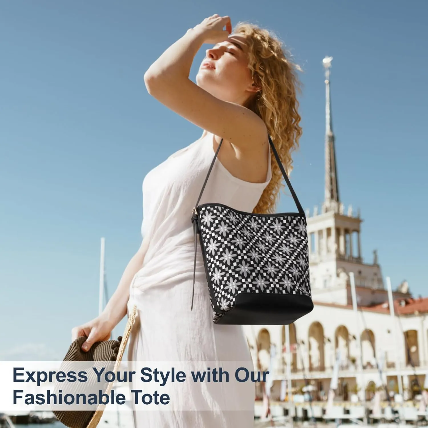 PACKISM Large Hobos Bag for Women - Pattern Boho Bag for Travel Shoulder Bag