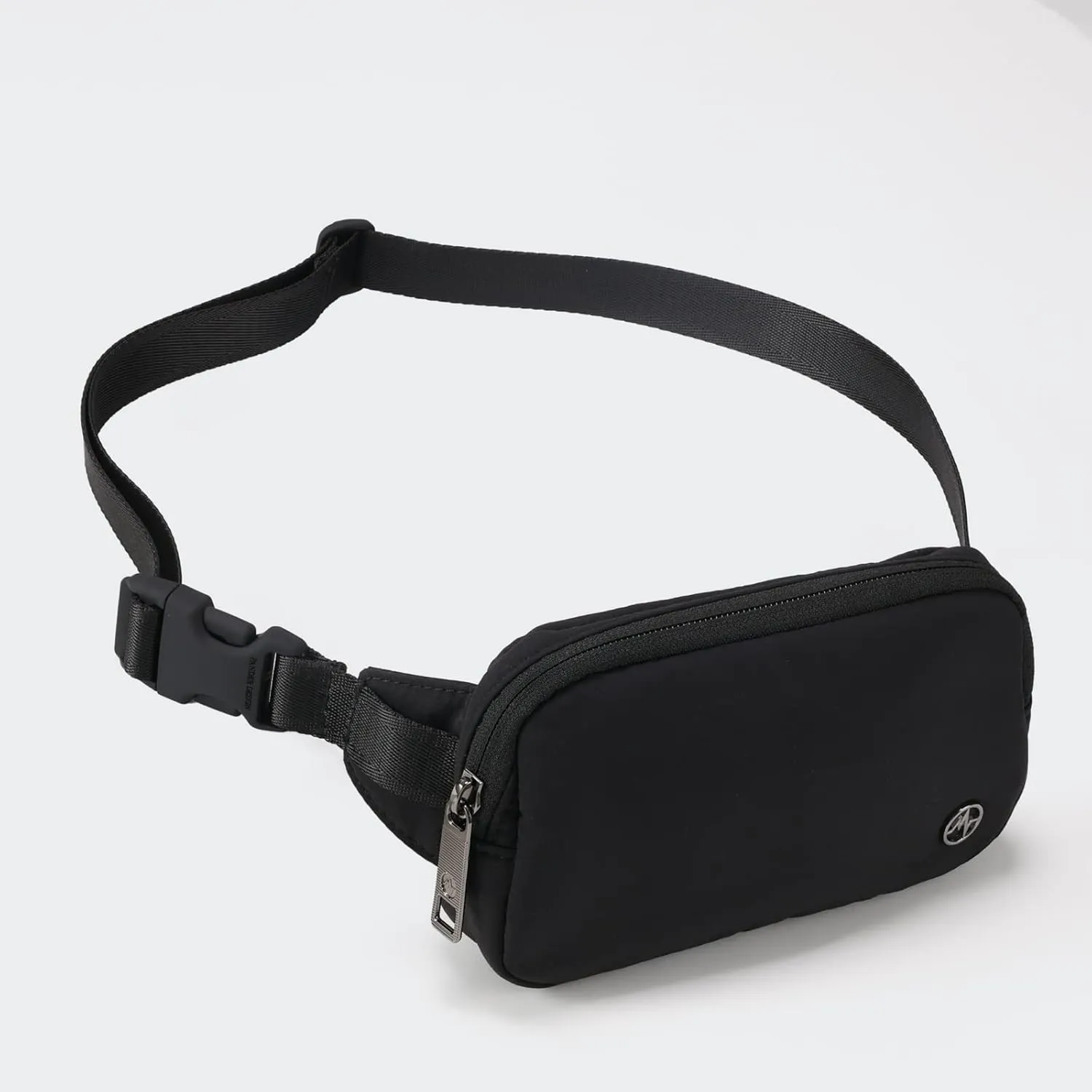 Pander Mini Belt Bag – Ultra Compact, Fits 6.7” Phone, Lipstick, Earbuds, Essentials, Small Crossbody Waist Purse, Black Onyx