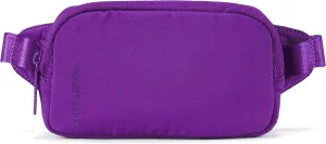 Pander Mini Belt Bag – Ultra Compact, Fits 6.7” Phone, Lipstick, Earbuds, Essentials, Small Crossbody Waist Purse, Dark Magenta