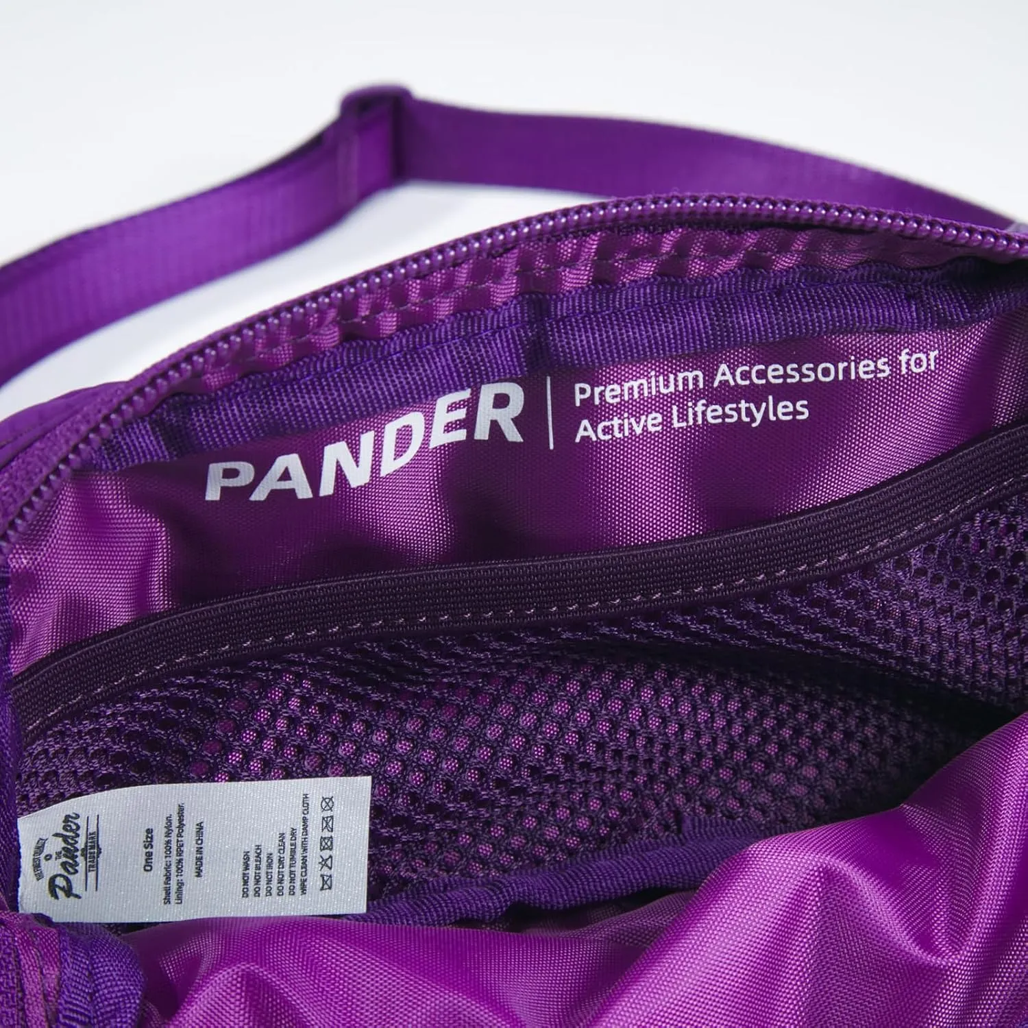 Pander Mini Belt Bag – Ultra Compact, Fits 6.7” Phone, Lipstick, Earbuds, Essentials, Small Crossbody Waist Purse, Dark Magenta