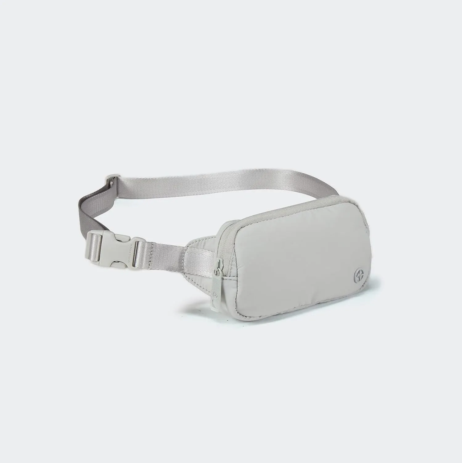 Pander Mini Belt Bag – Ultra Compact, Fits 6.7” Phone, Lipstick, Earbuds, Essentials, Small Crossbody Waist Purse, Pale Grey