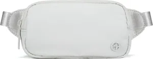 Pander Mini Belt Bag – Ultra Compact, Fits 6.7” Phone, Lipstick, Earbuds, Essentials, Small Crossbody Waist Purse, Pale Grey
