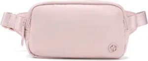 Pander Mini Belt Bag – Ultra Compact, Fits 6.7” Phone, Lipstick, Earbuds, Essentials, Small Crossbody Waist Purse, Pink