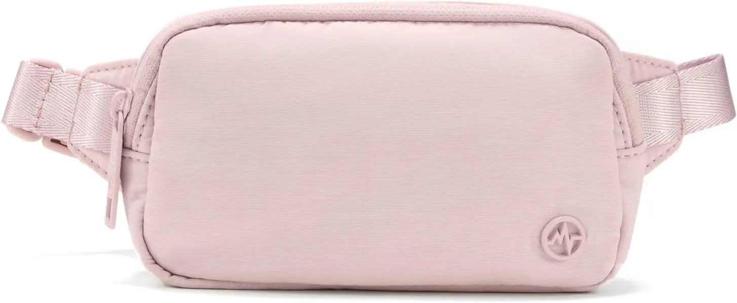 Pander Mini Belt Bag – Ultra Compact, Fits 6.7” Phone, Lipstick, Earbuds, Essentials, Small Crossbody Waist Purse, Pink