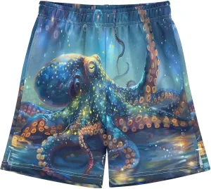 panksolu Boys Shorts Casual Athletic Shorts Elastic Waist with Pockets Teens Summer Track Shorts for Outdoor Activity 7-15Y