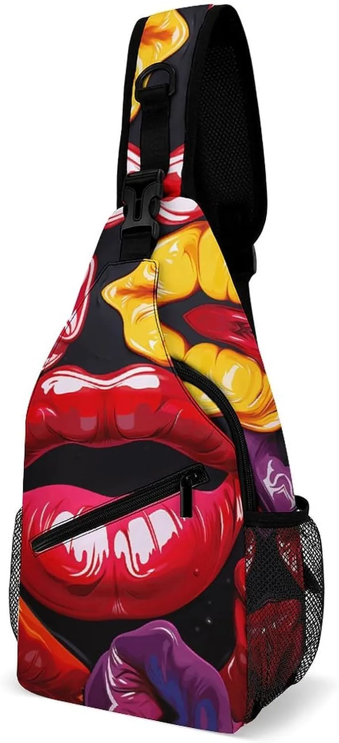 Paris Eiffel Tower Crossbody Bag, Sling Bag, Sling Backpack, Belt Bags for Travel Outdoors Hiking