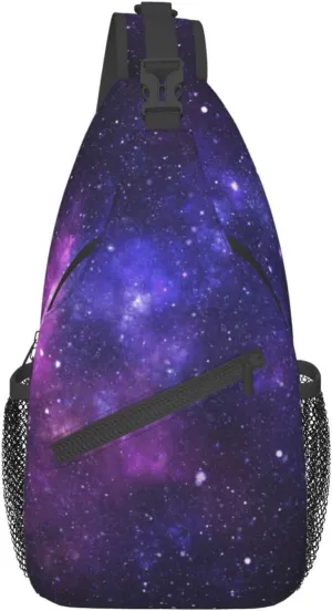 Patterned Sling Bag Crossbody Backpack,Adjustable Chest Bag Casual Shoulder Backpack Travel Hiking Daypack Unisex