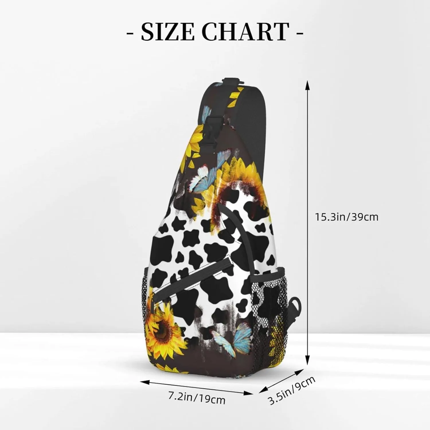 Patterned Sling Bag Crossbody Backpack,Adjustable Chest Bag Casual Shoulder Backpack Travel Hiking Daypack Unisex