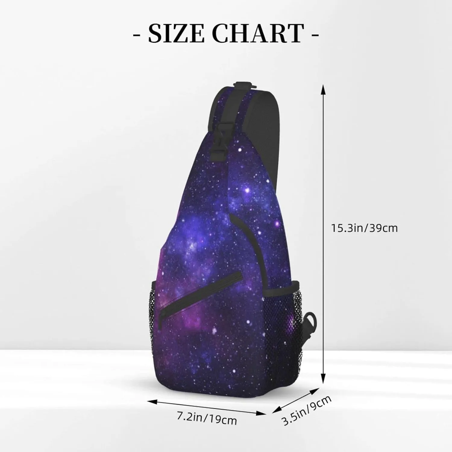 Patterned Sling Bag Crossbody Backpack,Adjustable Chest Bag Casual Shoulder Backpack Travel Hiking Daypack Unisex