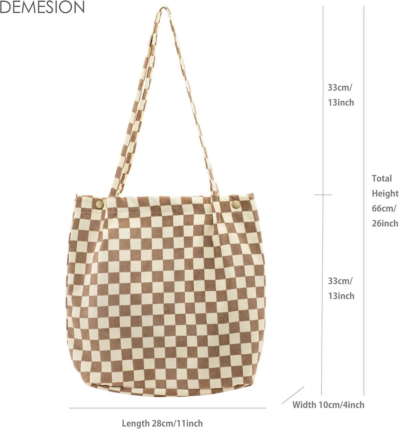 PAZIMIIK Corduroy Tote Bags for Women Travel Reusable Grocery Shopping Shoulder Go-to Everyday Bag for Work