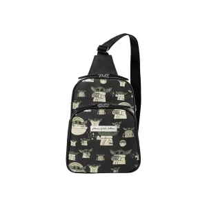 Petunia Pickle Bottom Criss-Cross Sling Bag for Women & Men, Adjustable Strap for Custom-Fit, Spacious Main Pocket, Lightweight, Stylish & Practical for Everyday Use (Disney Star Wars, The Child)
