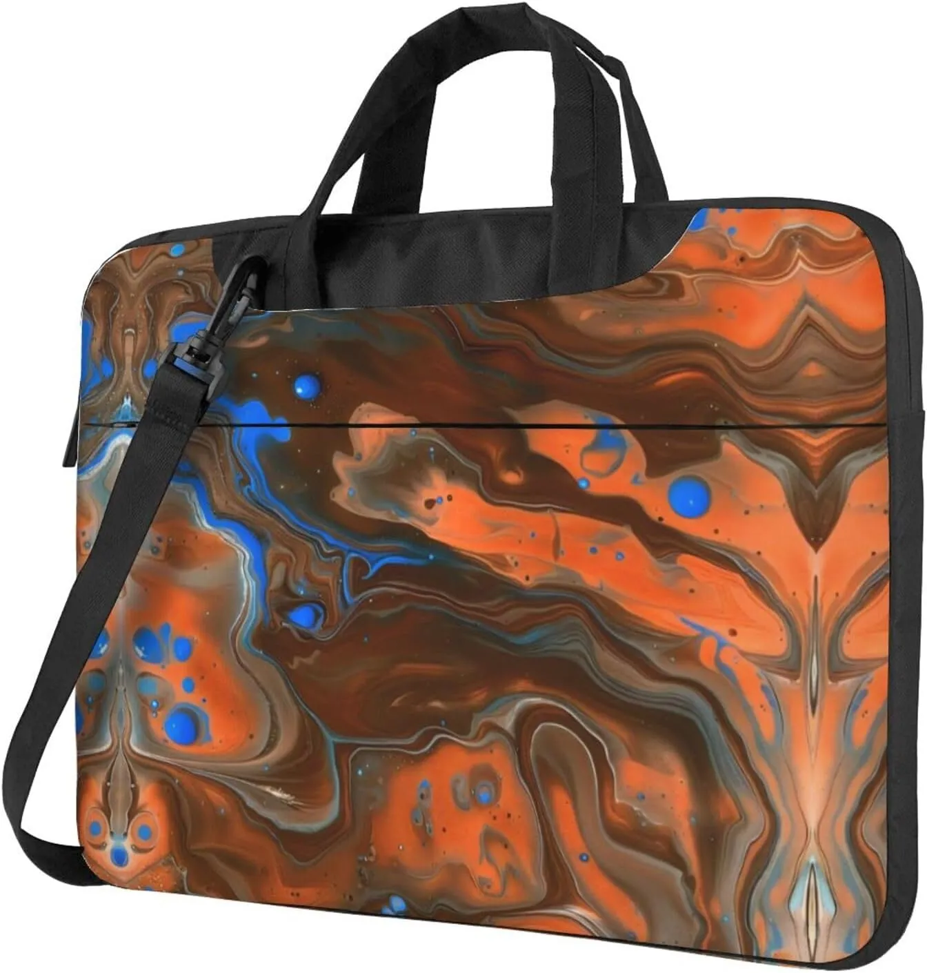 Pigment pooling Laptop bag Protective Laptop Polyester Oxford cloth material Computer Bags Soft fabric lining Laptop Shoulder Bag for 13 Inch