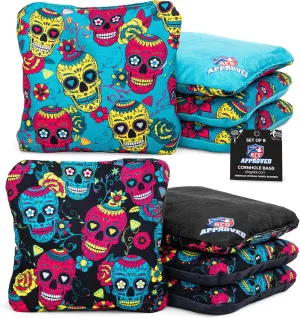Play Platoon Cornhole Bags Set of 8 Regulation Professional Corn Hole Bean Bags ACO Approved, Competition Weight, Slick and Stick