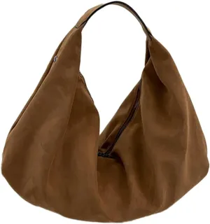 Pocadri Suede Tote Bags for Women Vegan Leather Handbag Work Slouchy Bag Shoulder Hobo Purse Tote Handbag