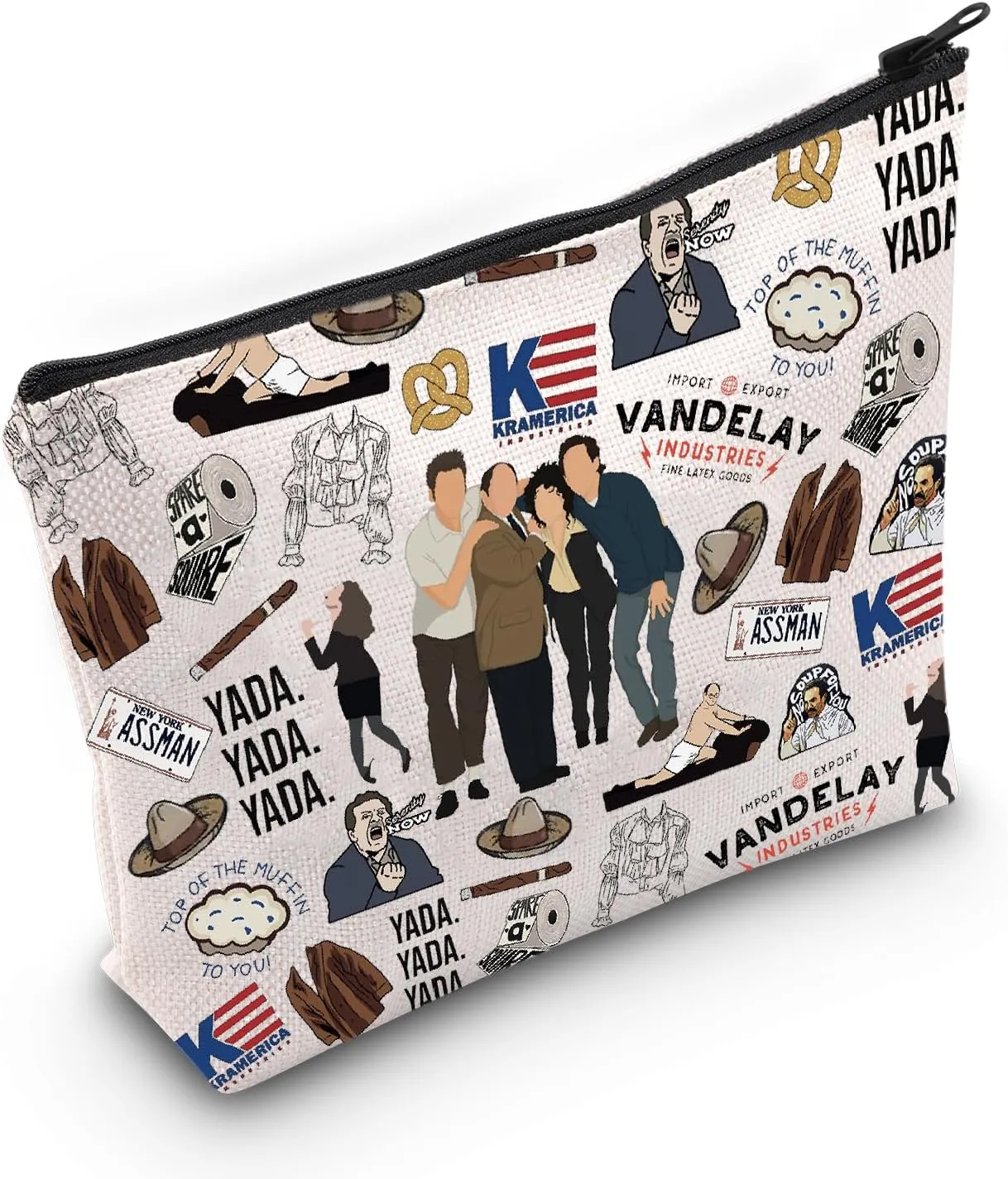 POFULL TV Show Inspired Gift Classic Sitcom Merchandise Fandom Lover Cosmetic Bag (SEINF Cosmetic Bag)