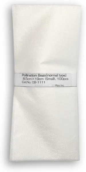 Pollination Bags (Crossing Bags), Normal type, 8.5cm×19cm (Small), 100pcs, High Functional Nonwoven Bags for Plant Flower for Biological Research Purpose