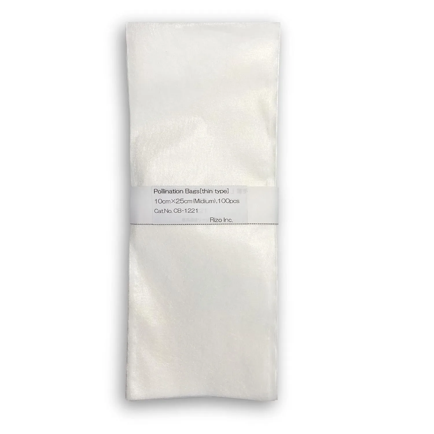 Pollination Bags (Crossing Bags), Thin Type, 10cm×25cm(Midium), 100pcs, High Functional Nonwoven Bags for Plant Flower for Biological Research Purpose