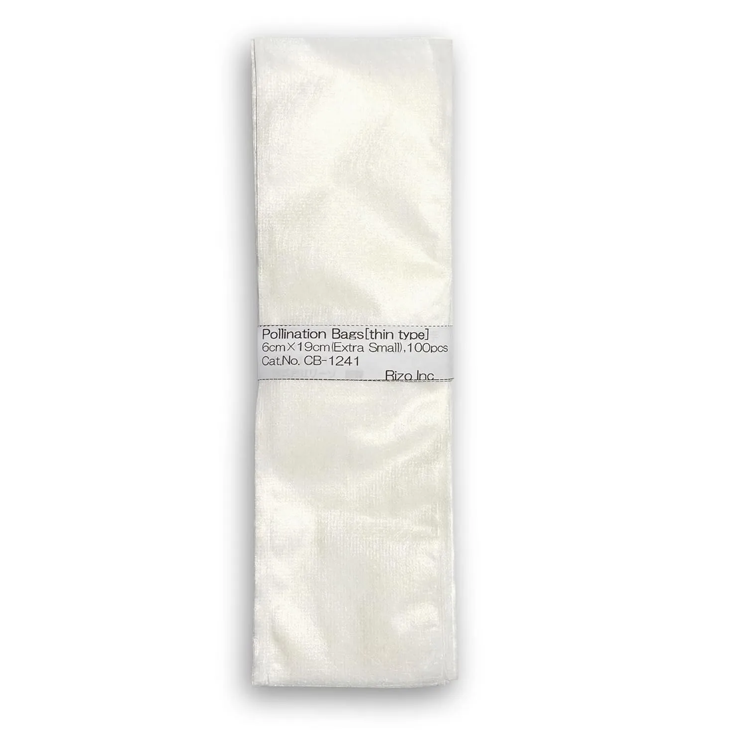Pollination Bags (Crossing Bags), Thin Type, 6cm×19cm(Extra Small), 100pcs, High Functional Nonwoven Bags for Plant Flower for Biological Research Purpose