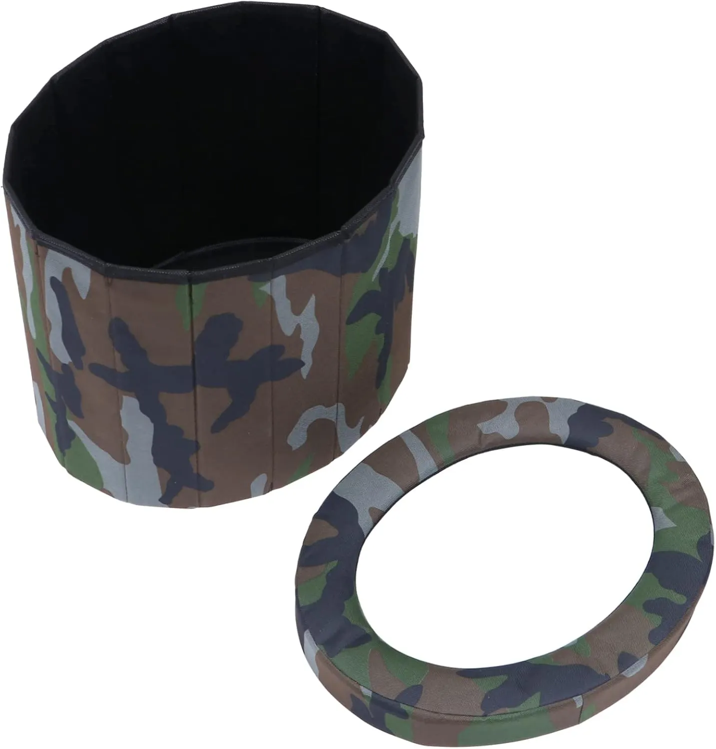 POPETPOP Portable Folding Toilet Simple Travel Potty Easy to Use Outdoor Emergency Toilet
