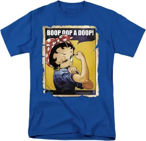 Popfunk Classic Betty Boop Rosie The Riveter Boop OOP a Doop! T Shirt
