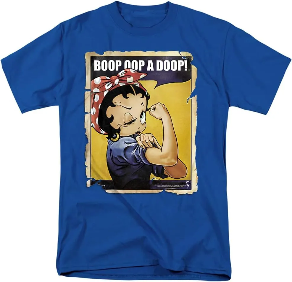 Popfunk Classic Betty Boop Rosie The Riveter Boop OOP a Doop! T Shirt