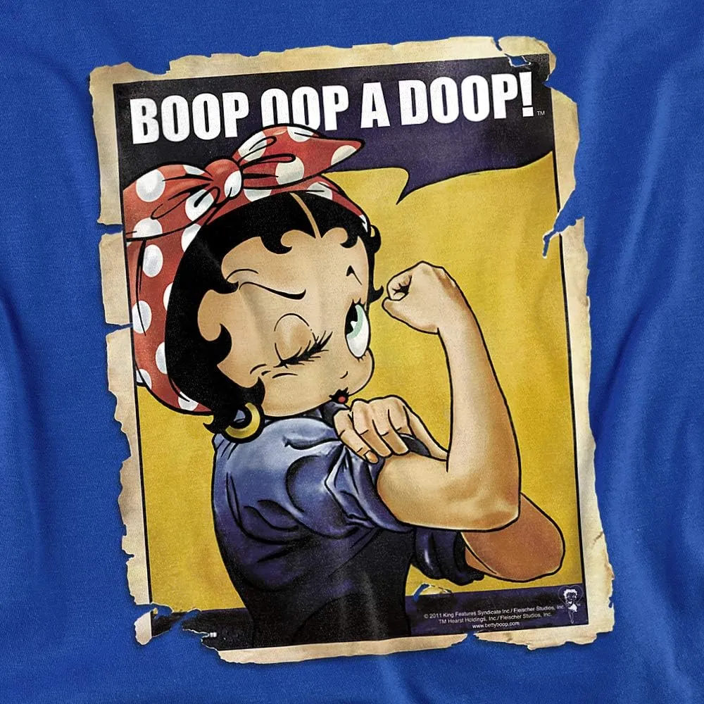 Popfunk Classic Betty Boop Rosie The Riveter Boop OOP a Doop! T Shirt