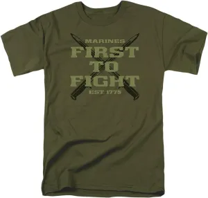 Popfunk Classic U.S. Marine Corps Military Devil Dogs T Shirt