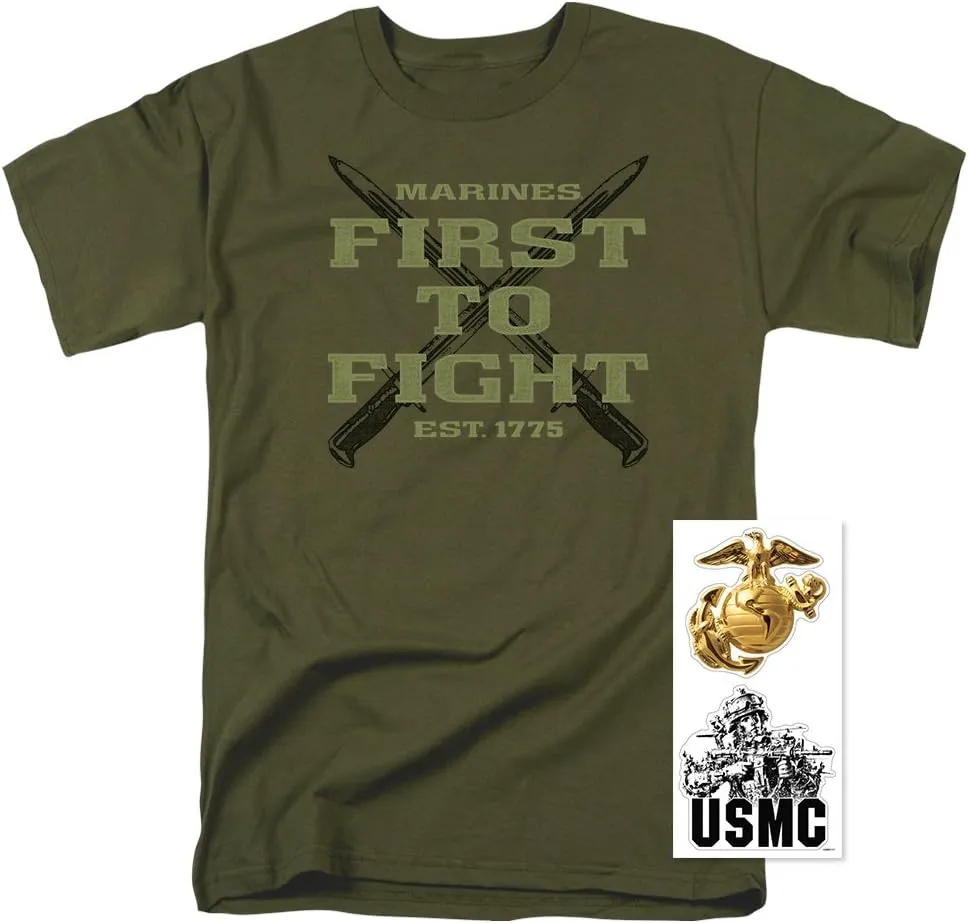 Popfunk Classic U.S. Marine Corps Military Devil Dogs T Shirt