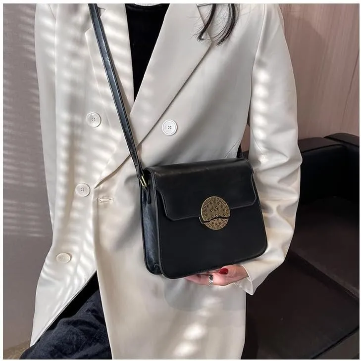 Popular small bags for women fashionable shoulder purses versatile simple retro crossbody small square handbags for women