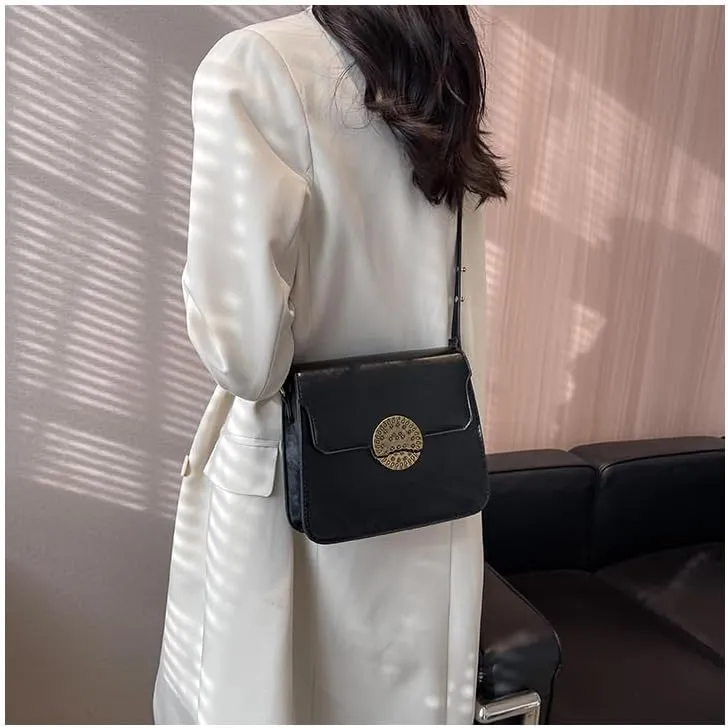Popular small bags for women fashionable shoulder purses versatile simple retro crossbody small square handbags for women