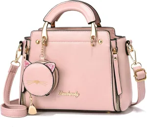 PORRASSO Women Handbag Cute Crossbody Bag Girl Top-Handle Bags Ladies Satchel Shoulder Bag