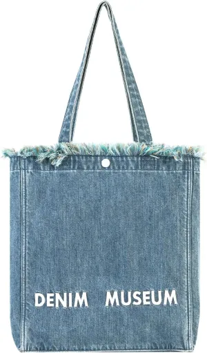 Premium Green Yarn Fringe Boho Designer Women Purse, 2025 Summer Lightweight Foldable Large Denim Tote Bag with Pockets