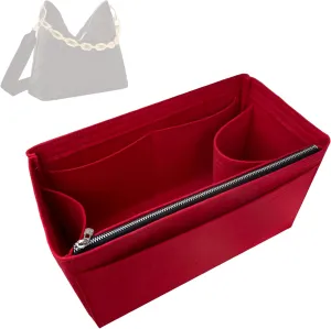 Premium Purse Organizer compatible with Lv Coussin Hobo MM Bag Organizer Insert - Handmade Purse Liner, Perfect fit Oval Shaped Hobo Insert (Geyser Blue, For Coussin Hobo MM)