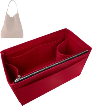 Premium Purse Organizer compatible with Lv Low Key Hobo MM Insert - Handmade Bag Organizer 2mm Thick, Perfect fit for PM/MM Cabas Tote (Green, For Low Key Hobo MM)