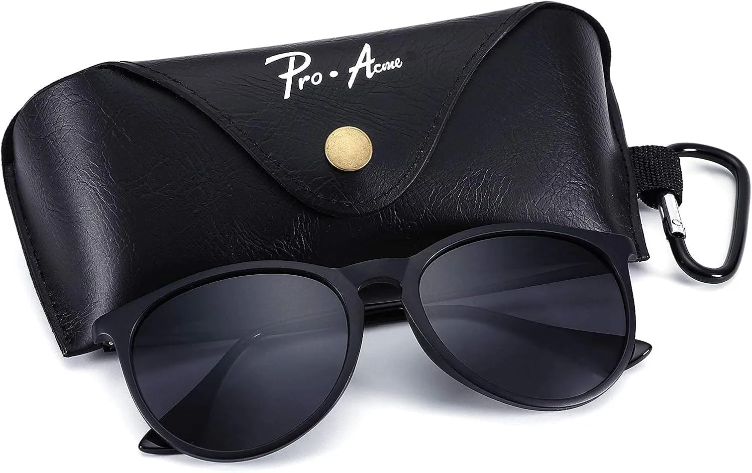 Pro Acme Polarized Sunglasses for Women Men Classic Round 100% UV Protection Lightweight TR90 Unbreakable Frame Sunglasses
