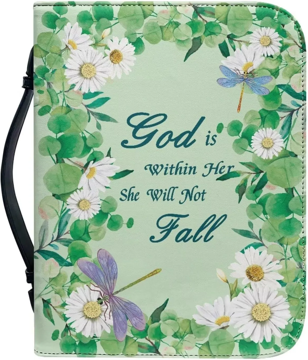 Pu Bible Cover for Women Portable Bible Bag and Totes with Internal Compartments