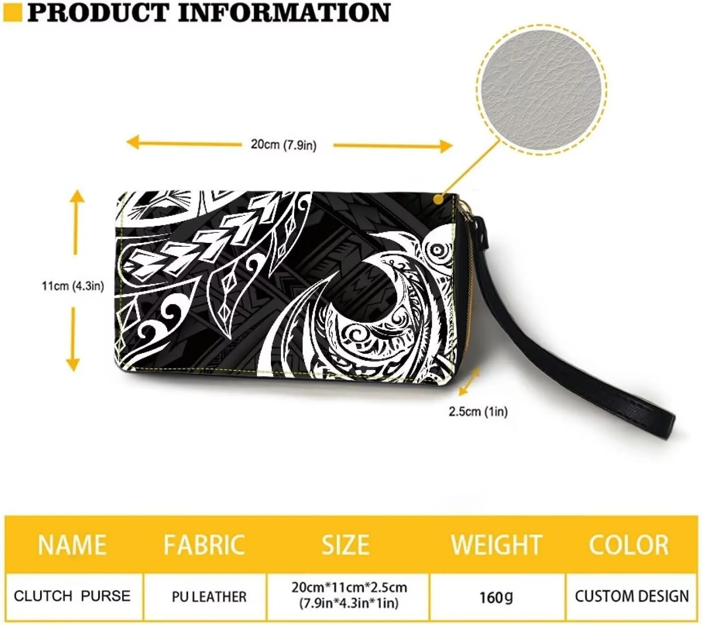 PU Leather Purse Samoan Polynesian Tribal Large Capacity Tote Bag Shoulder Bags Wallet Set 2pcs Shoulder Bags