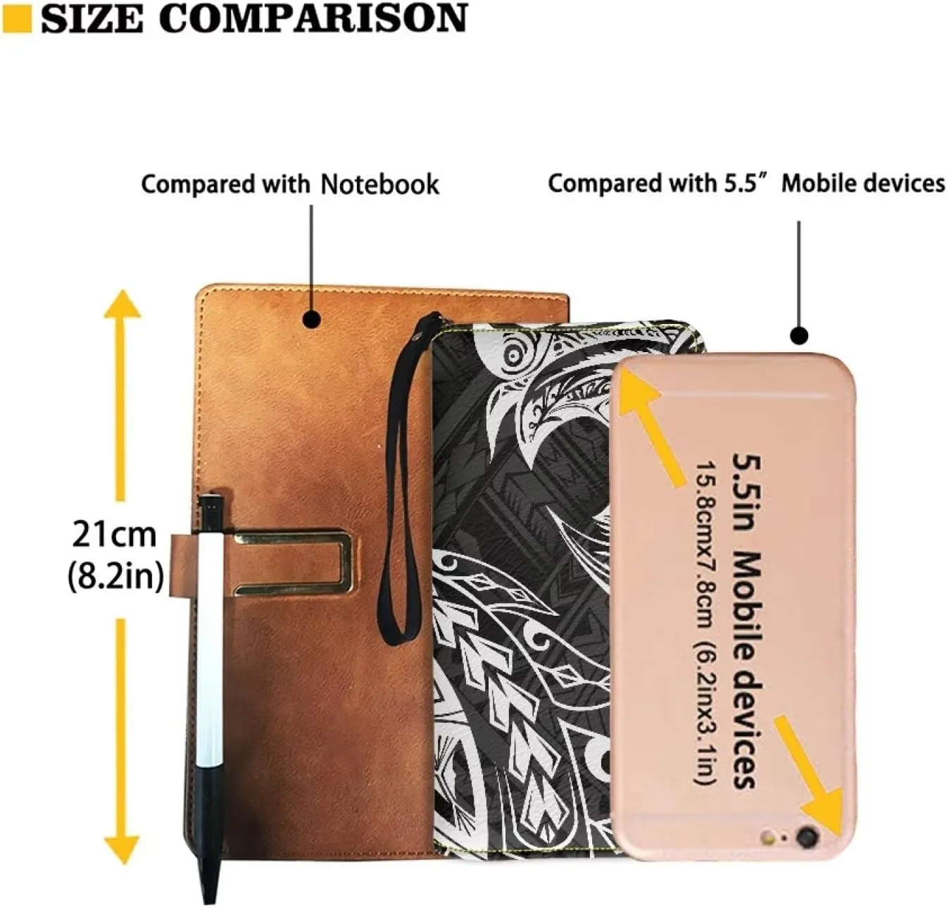 PU Leather Purse Samoan Polynesian Tribal Large Capacity Tote Bag Shoulder Bags Wallet Set 2pcs Shoulder Bags