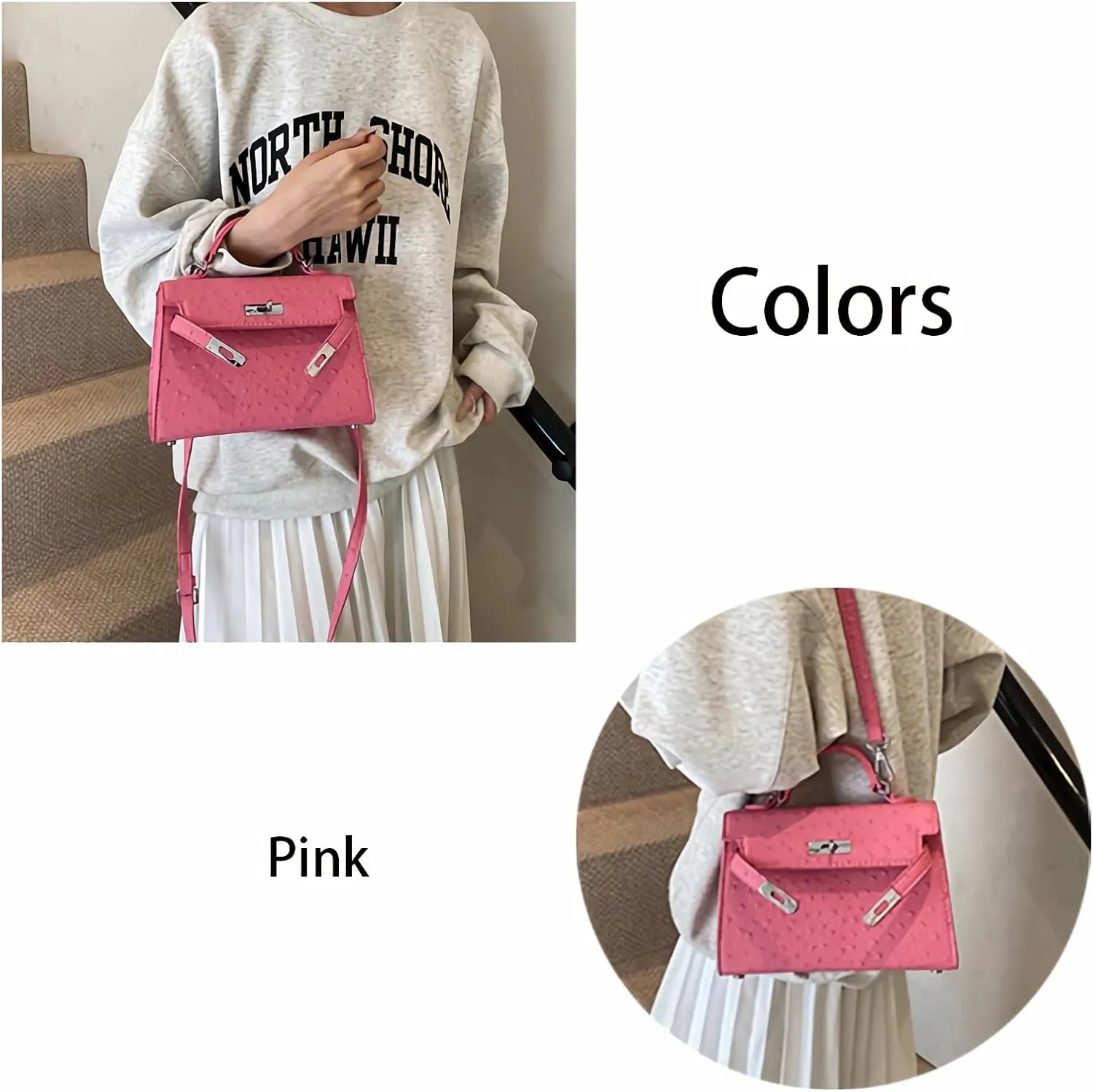 PU simple handbags women's vintage underarm Purses fashion shoulder bags and crossbody Bags