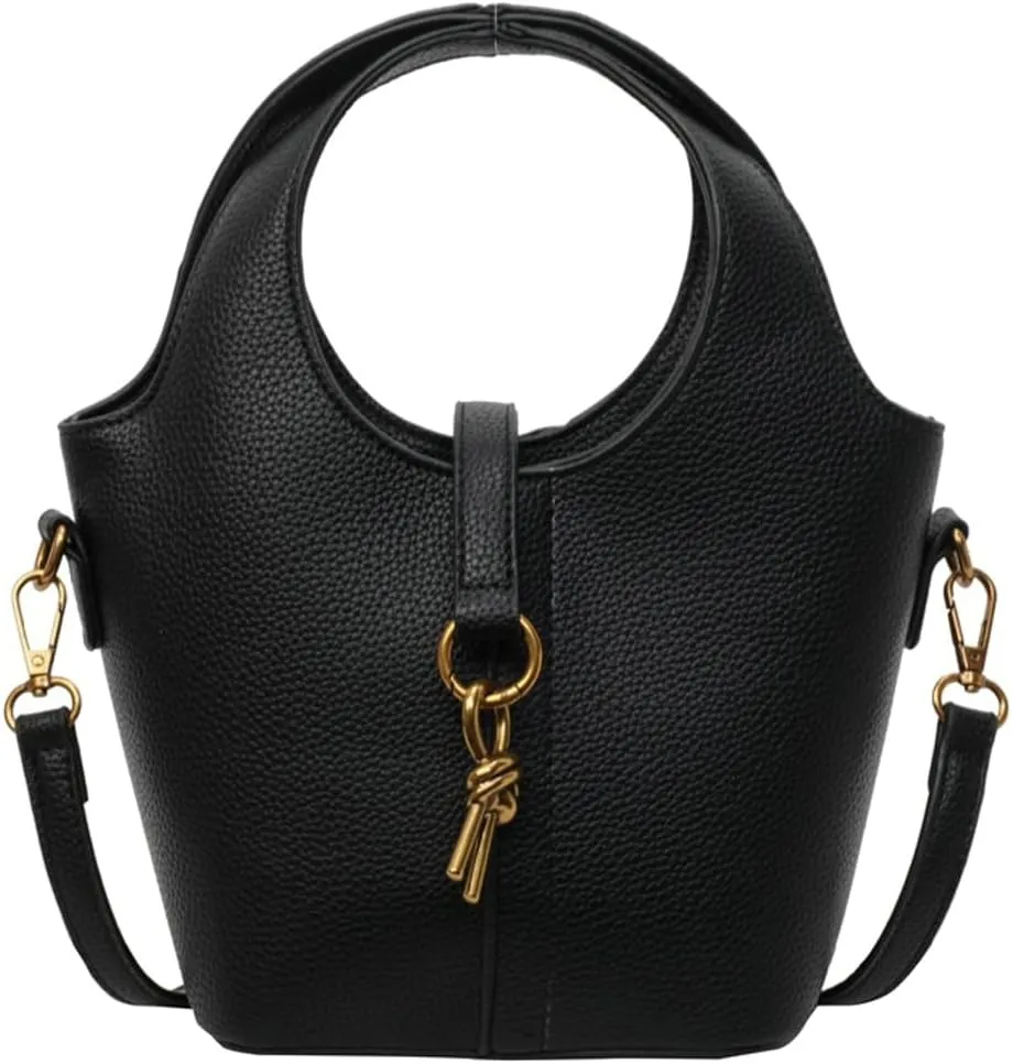 PU Vegan Leather Hobo Bags for Women Versatile Shoulder Cross Body Bags Trendy Small Tote Purse Casual Handbag