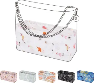 Purse Organizer Insert Fits Chanel 22bags, Lightweight Bag Shaper for Women Luxury Handbag Tote, Soft Inner Bag(22bag Medium, Cat Paradise)