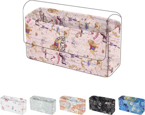 Purse Organizer Insert Fits Chanel Woc bags, Lightweight Bag Shaper for Women Luxury Handbag Tote, Soft Inner Bag (Chanel Woc, Circus (Pink))